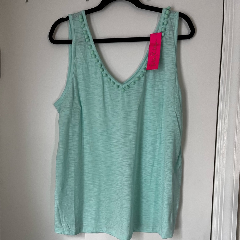 Lilly Pulitzer Gigi Mint Green Sleeveless Top